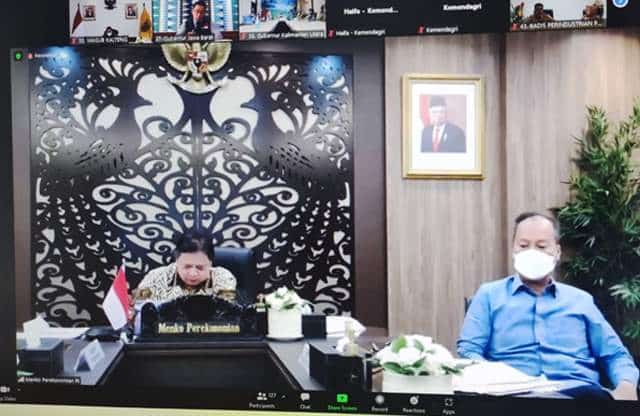 Menteri Koordinator Bidang Perekonomian Airlangga Hartarto saat menyampaikan arahan