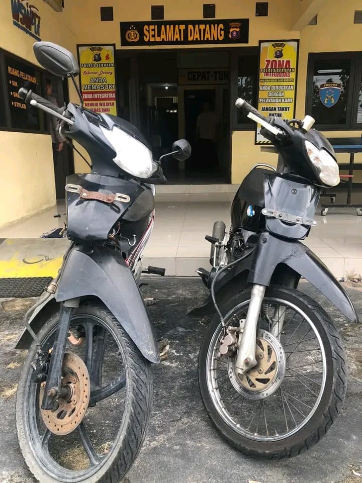 2 Unit Motor Barbuk yang diamankan